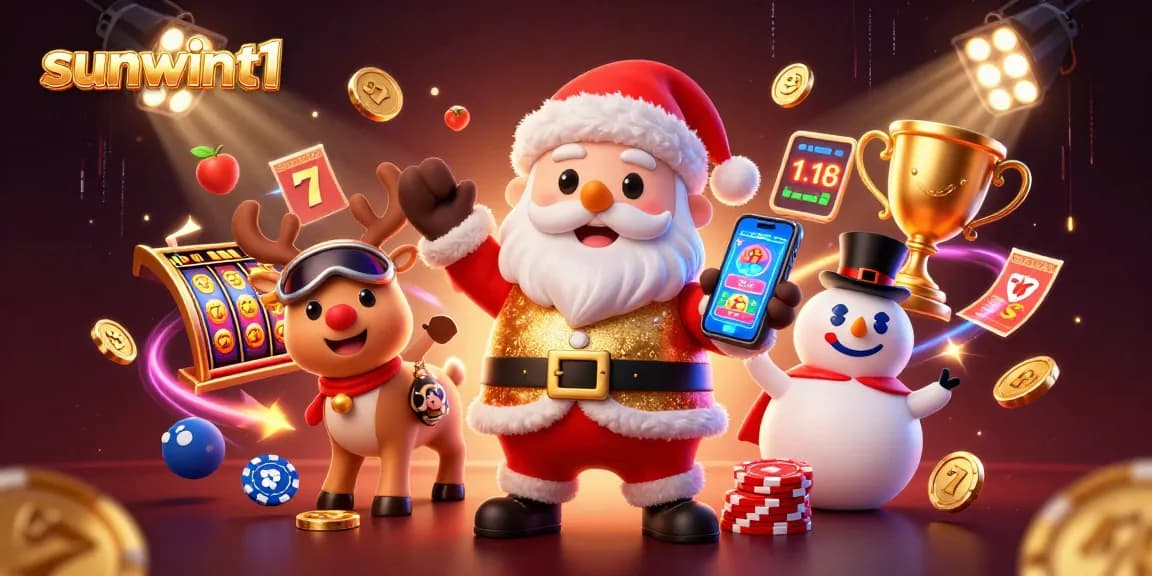 Win big with sunwint1 jackpot slots in this vibrant casino scene featuring animated characters.