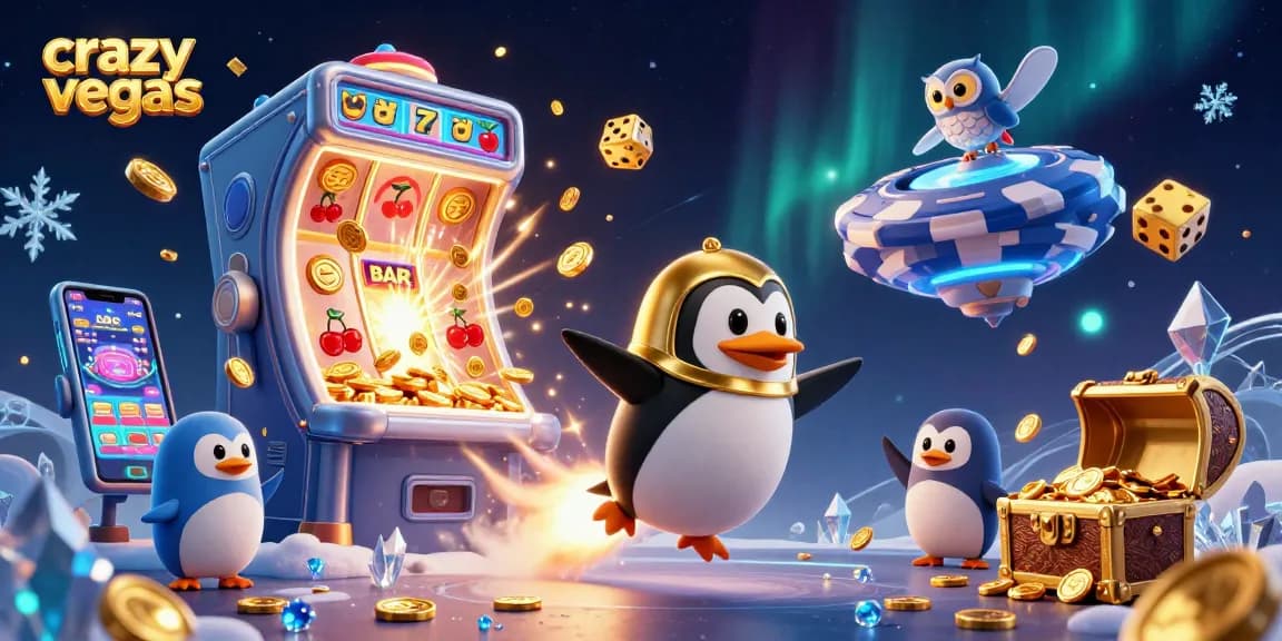 Experience the thrill at crazyvegas with vibrant 3D renditions of casino excitement.
