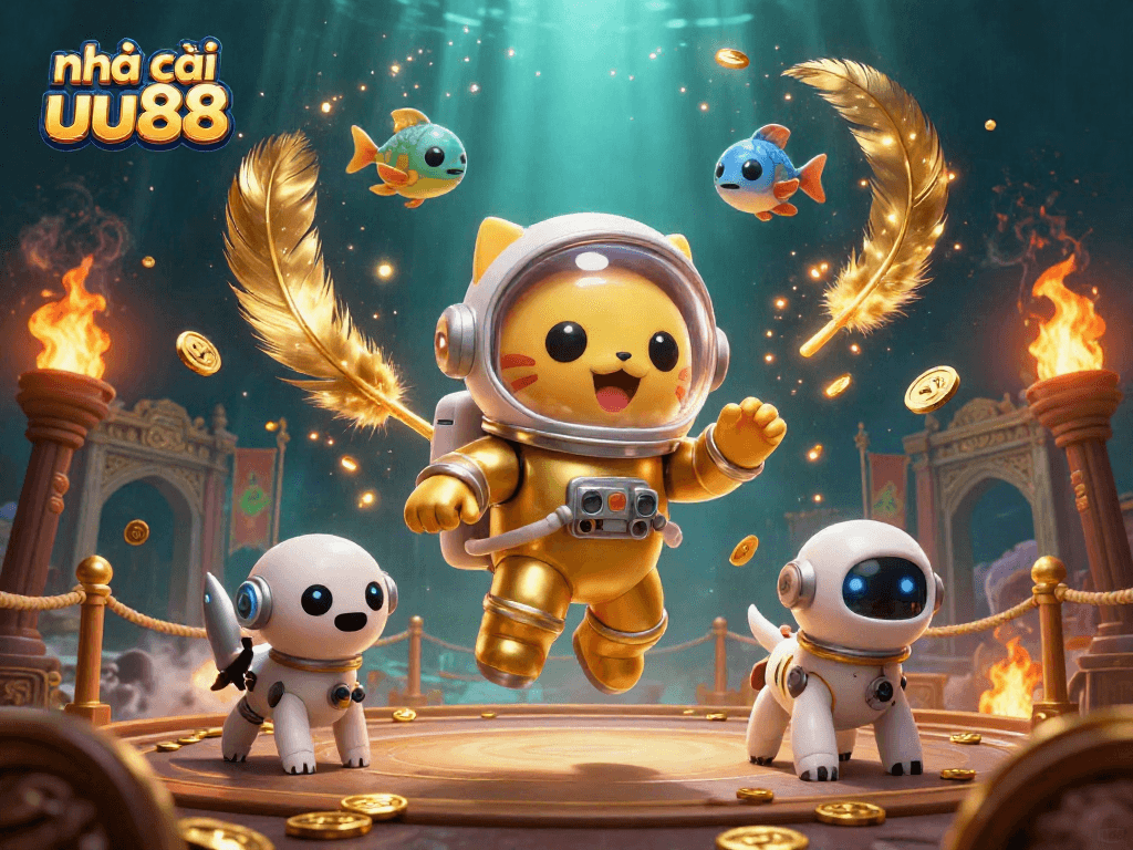 nhà cái uu88 showcases an exciting 3D casino adventure with vibrant gaming themes and rich details.