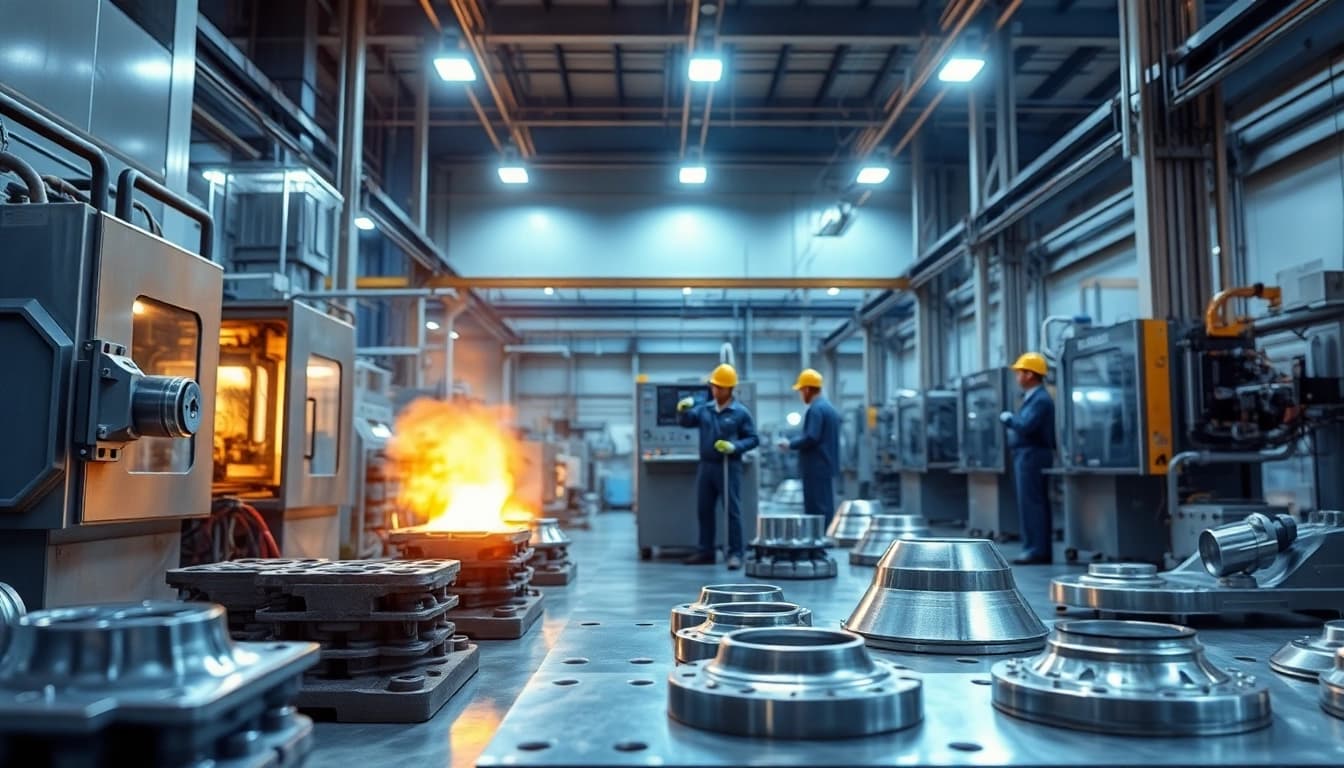 Precision die casting Malaysia showcased in a modern manufacturing facility with advanced machinery and skilled workers.