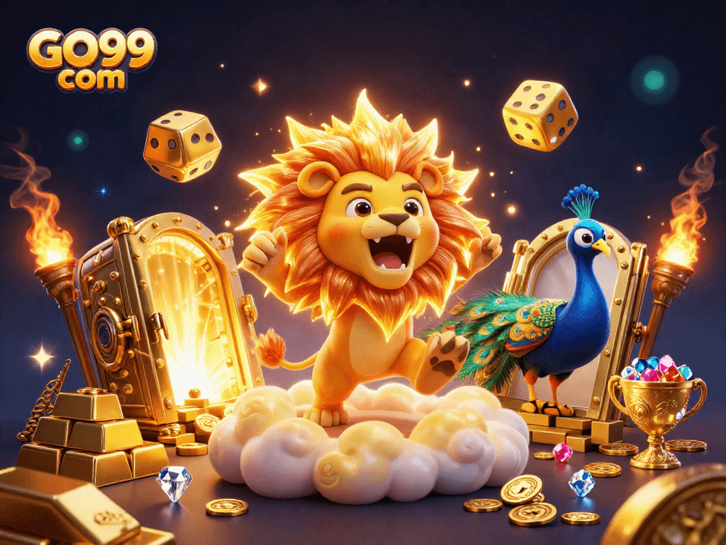 Play exciting games at GO99 com with vibrant 3D casino elements and dynamic imagery.