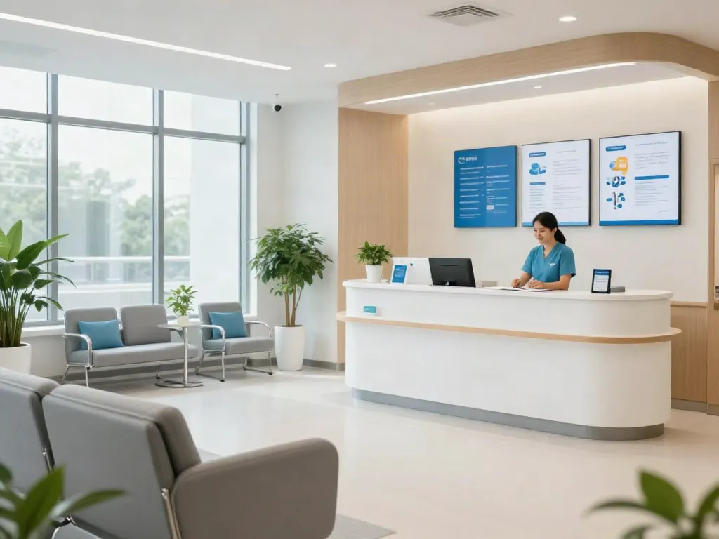 pharmacyweightloss services at a modern healthcare clinic, showing patient care, consultation spaces, and wellness support.