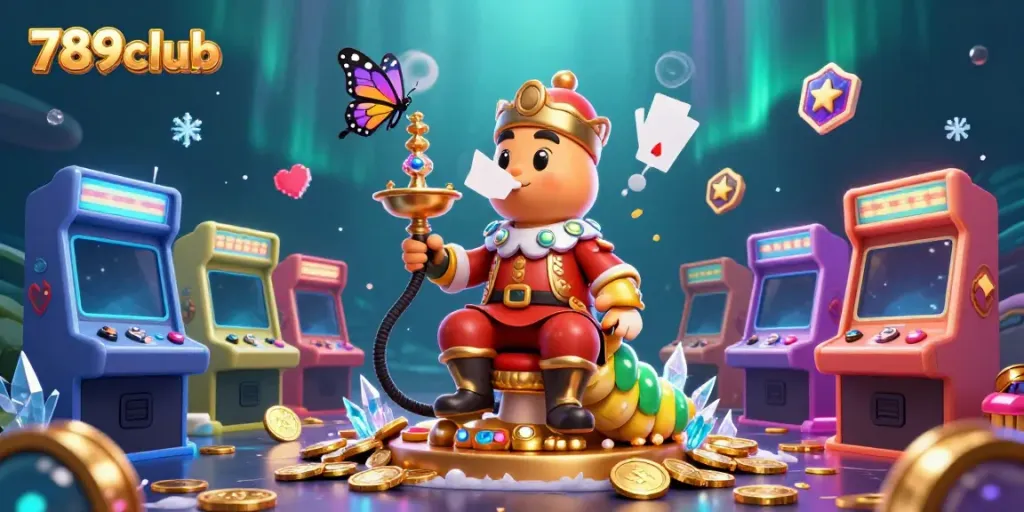Join the excitement at 789club with thrilling poker hand symbols and vibrant casino elements!