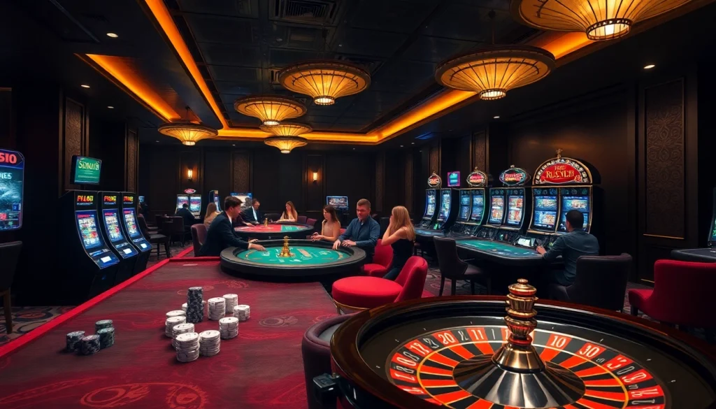 Experience FLY88's luxurious gaming experience at an upscale casino table with vibrant action.