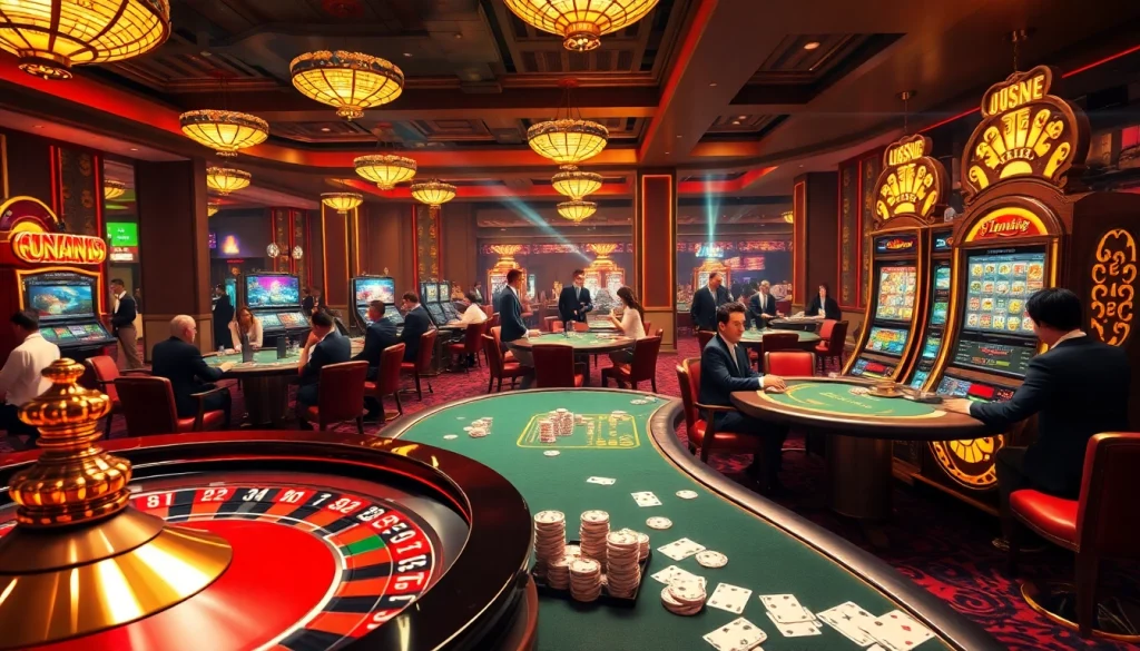 Experience the thrill of winning at nhà cái jun88 with vibrant casino games and engaging players.