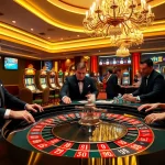 Engaging in thrilling bets at the casino table inspired by https://kingarthurcafe.com/menu, showcasing poker chips and roulette.