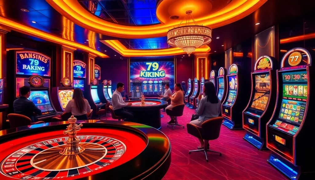 Players enjoying a thrilling game of roulette at 79king casino platform.