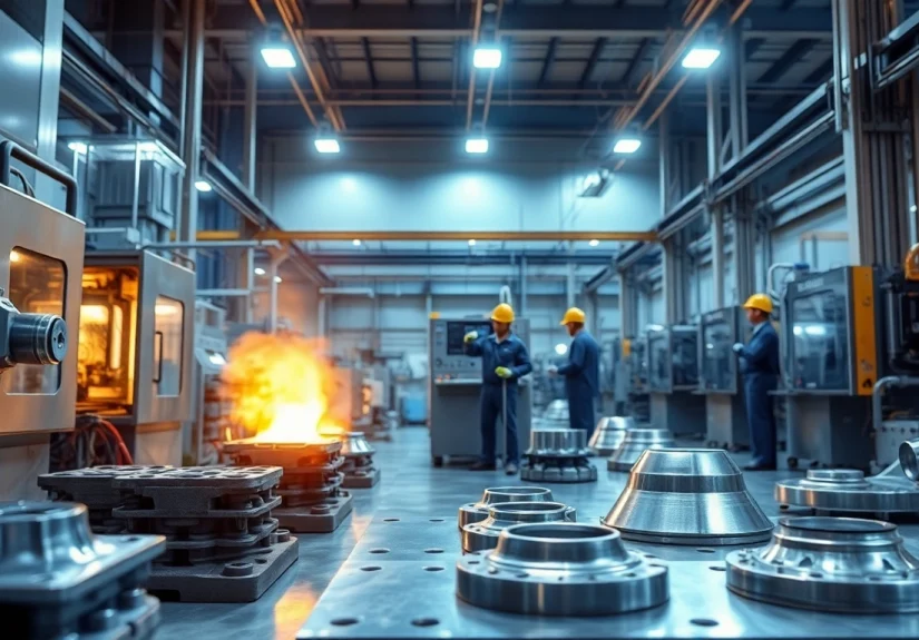 Precision die casting Malaysia showcased in a modern manufacturing facility with advanced machinery and skilled workers.