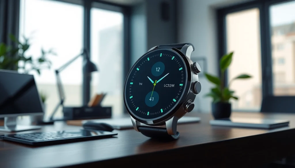 LC88 smartwatch showcased in a modern lifestyle setting, highlighting its features and sleek design.