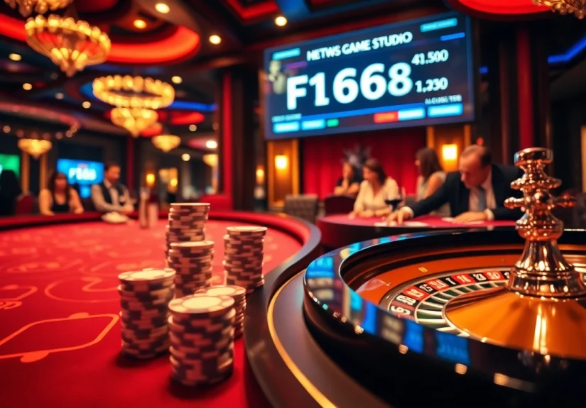 Experience the excitement of gambling at https://f168.studio/ with luxurious baccarat tables and vibrant casino scenes.
