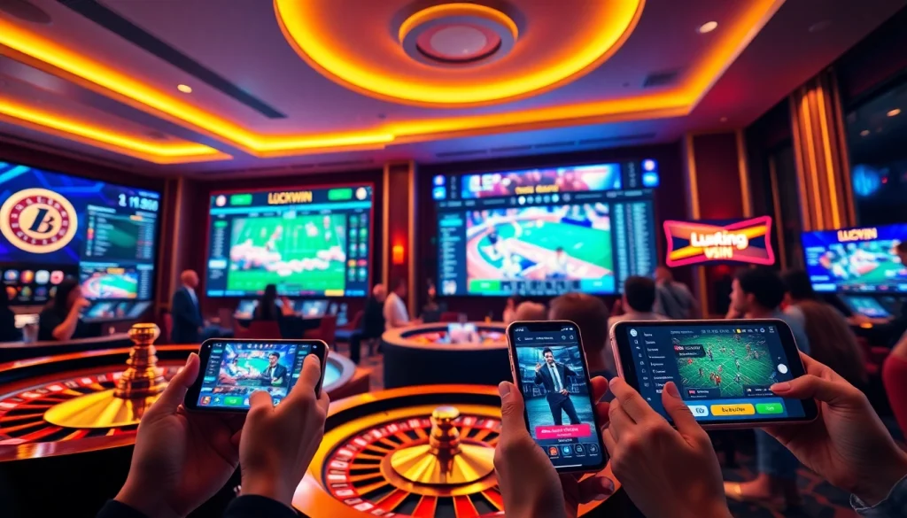 Experience excitement at Luckywin's modern online casino with vibrant games and engaging visuals.