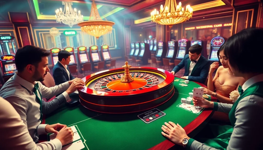 Experience thrilling gameplay at https://www.6l777.vip/, showcasing exciting roulette action and vibrant casino atmosphere.