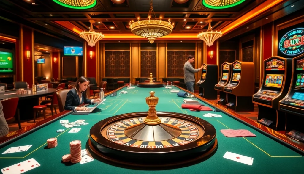 Engage with exciting online gaming experiences at okfun com, featuring professional casino elements.