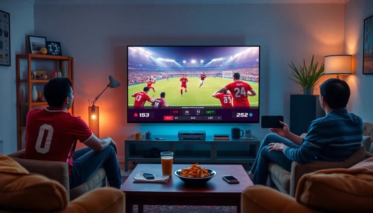 Experience the thrill of live football streaming on vaoluoitv.it.com with friends in a cozy setting.