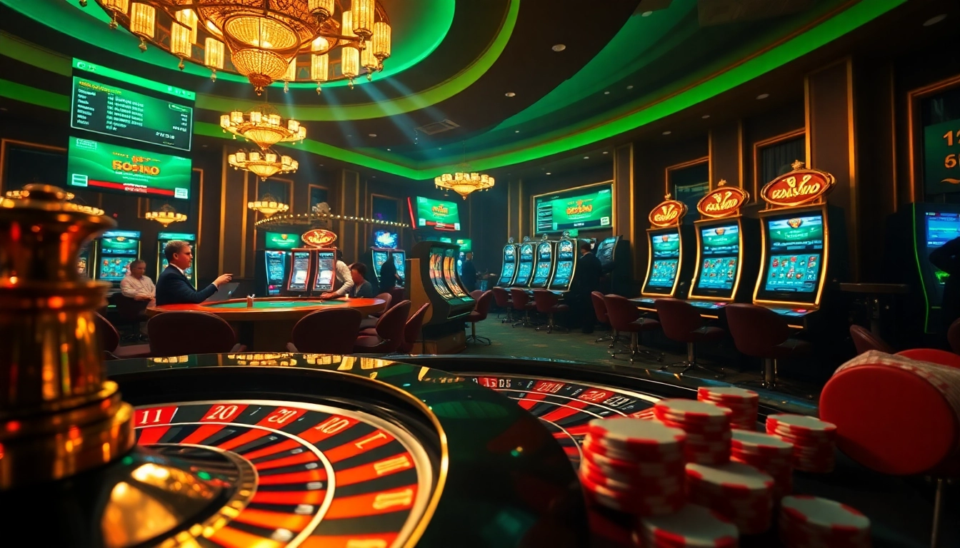 Experience thrilling bets at https://rr88.pizza/ with vibrant casino elements, including roulette and poker chips.