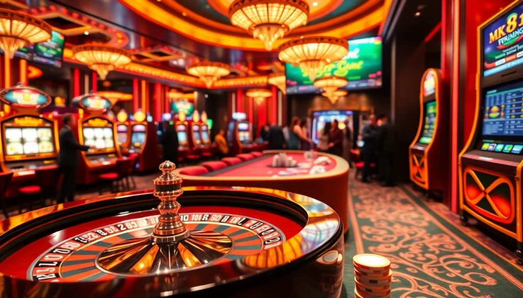 Experience high-stakes gaming at MK 8 with vibrant casino elements and engaging betting interfaces.