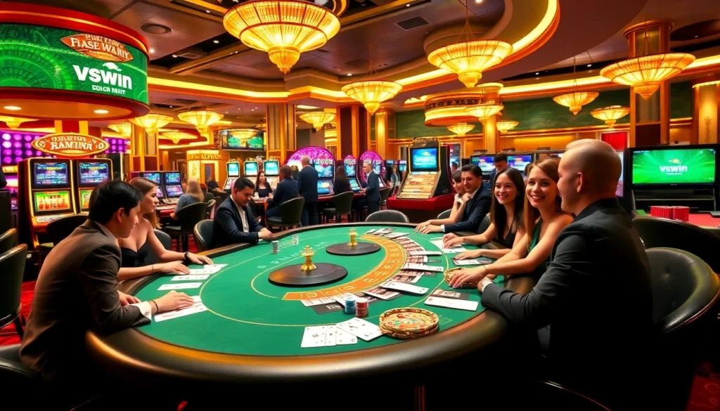 Join the excitement at nhà cái vswin with vibrant casino games, poker tables, and thrilling slot machines.