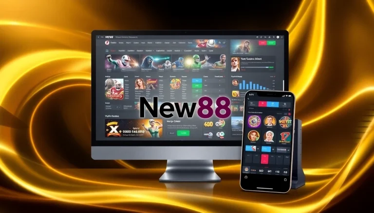 New88 online betting platform showcasing vibrant gaming options and user-friendly interface.