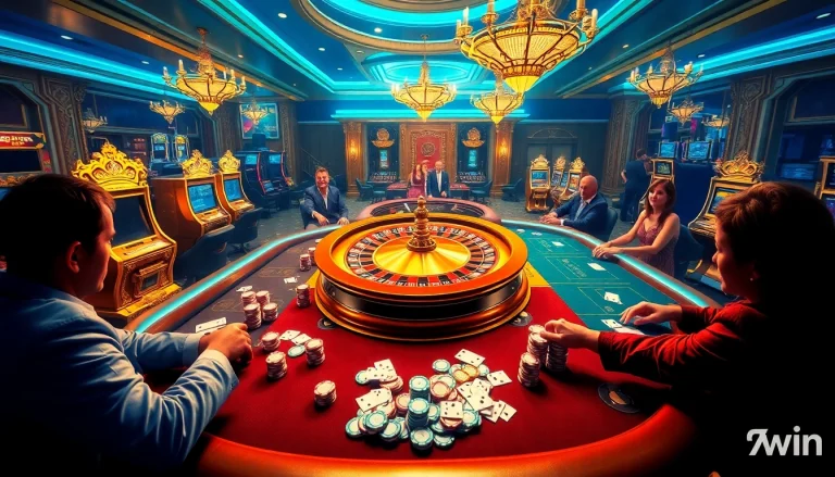 Experience the thrill of winning at 78win with luxurious casino games, poker tables, and roulette wheels.