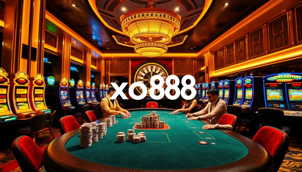 Experience the thrill of gaming at xo88 with vibrant casino action and luxurious atmosphere.