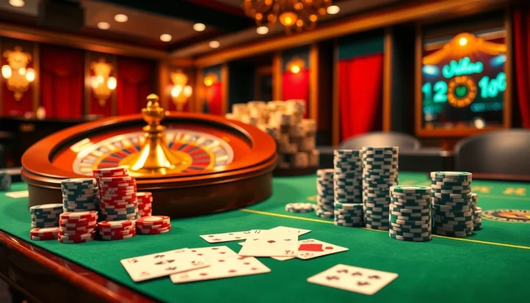 Engage with excitement as you tải game win79, featuring stunning casino visuals of poker chips and a roulette wheel.