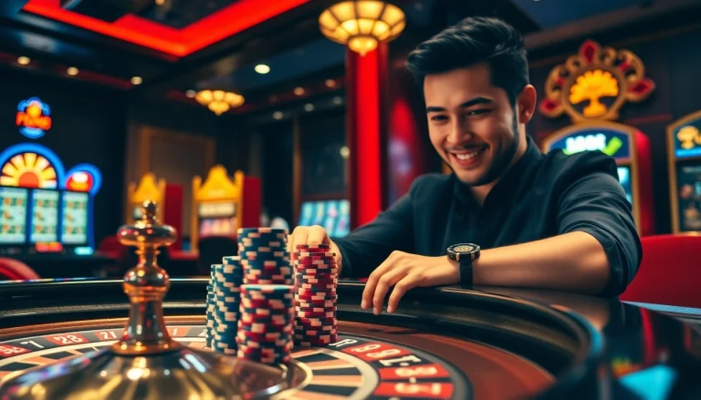 Experience the thrill of winning at fly88 casino with vibrant lights and exciting gameplay.