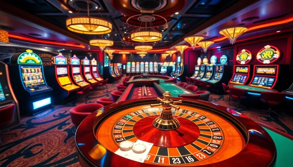 Experience the thrill of New888 with vibrant slots and an engaging roulette wheel.
