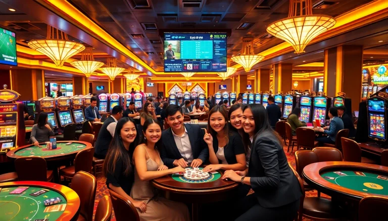 Players celebrating a win at the casino with https://xx88.sa.com/ featured on digital screens.