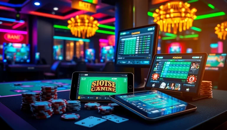 Vibrant online gambling scene depicting the accessible gaming interface of stimmgewitter.org with engaging casino games.