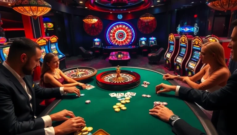 Experience the excitement of professional gambling with the scene at hello88k.blog, featuring players at a poker table.
