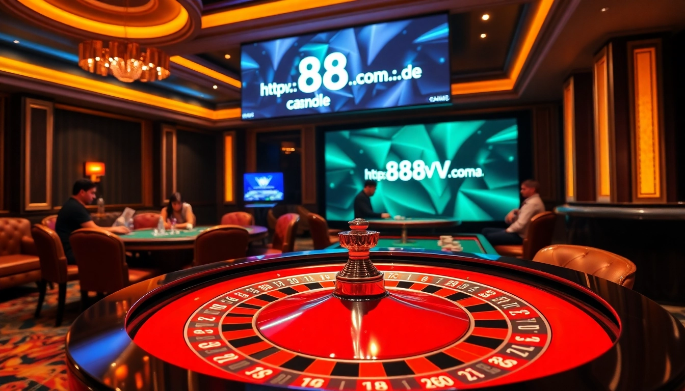 Winning players at the roulette table inspired by https://88vv.com.de/ in a vibrant casino ambiance.