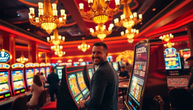 Experience the thrill of winning at the 88i slot machine in a luxurious casino environment.