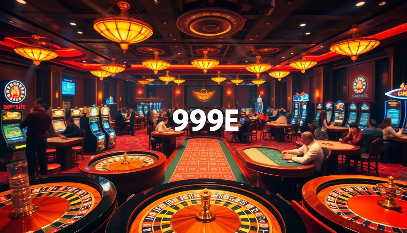 Experience luxury gaming at Site Oficial 999E with vibrant casino tables and exciting players.