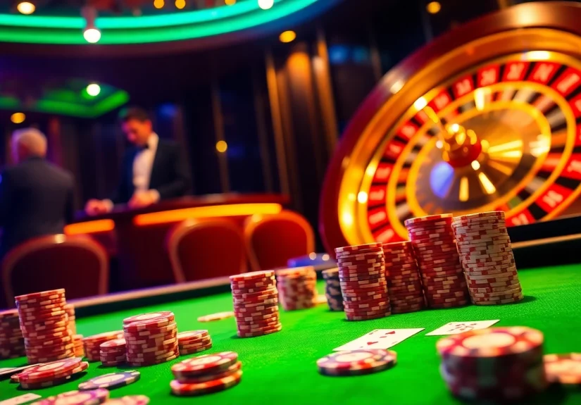 Experience the thrill of gambling at Max88 with vibrant casino tables and exciting game action.