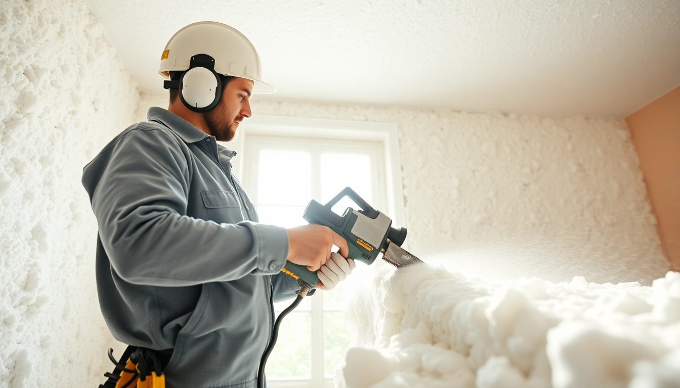 Effective spray foam removal near Chichester showcased by a trained technician in action.