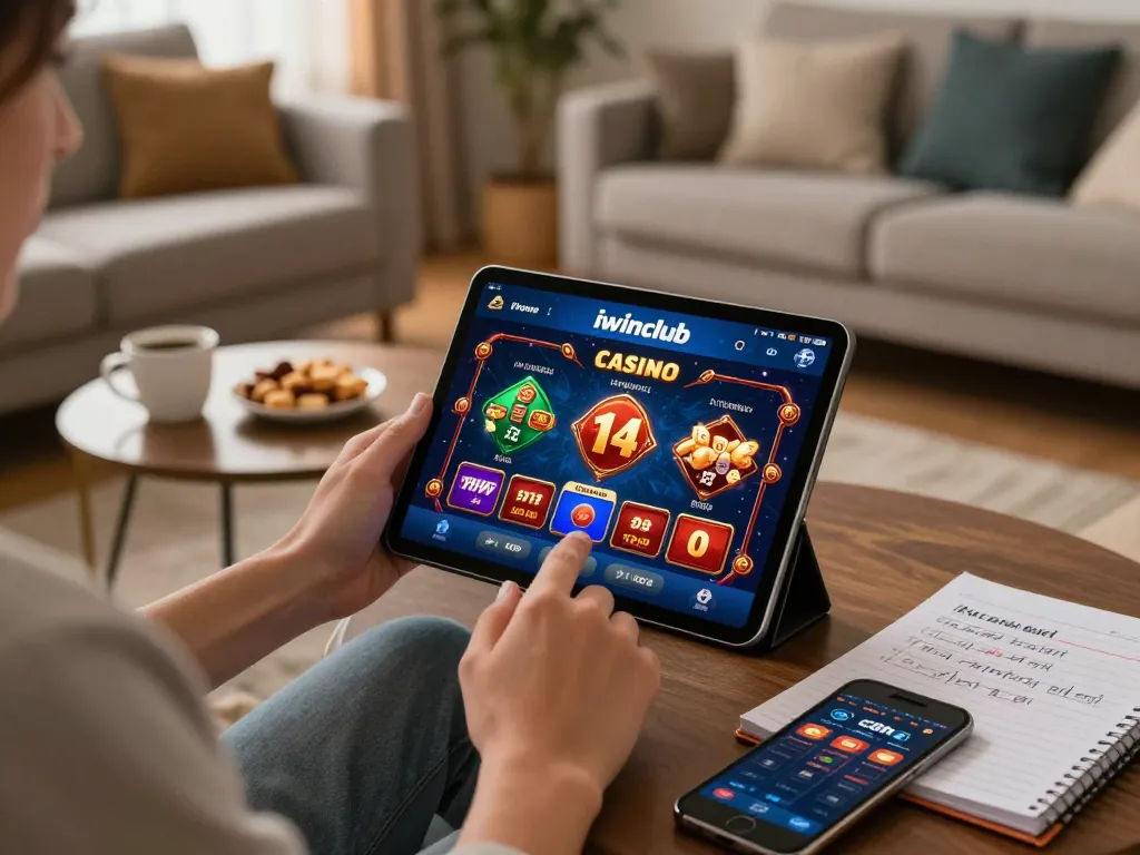 Engaging gameplay experience on the iwinclub app with exciting betting options and home comfort.