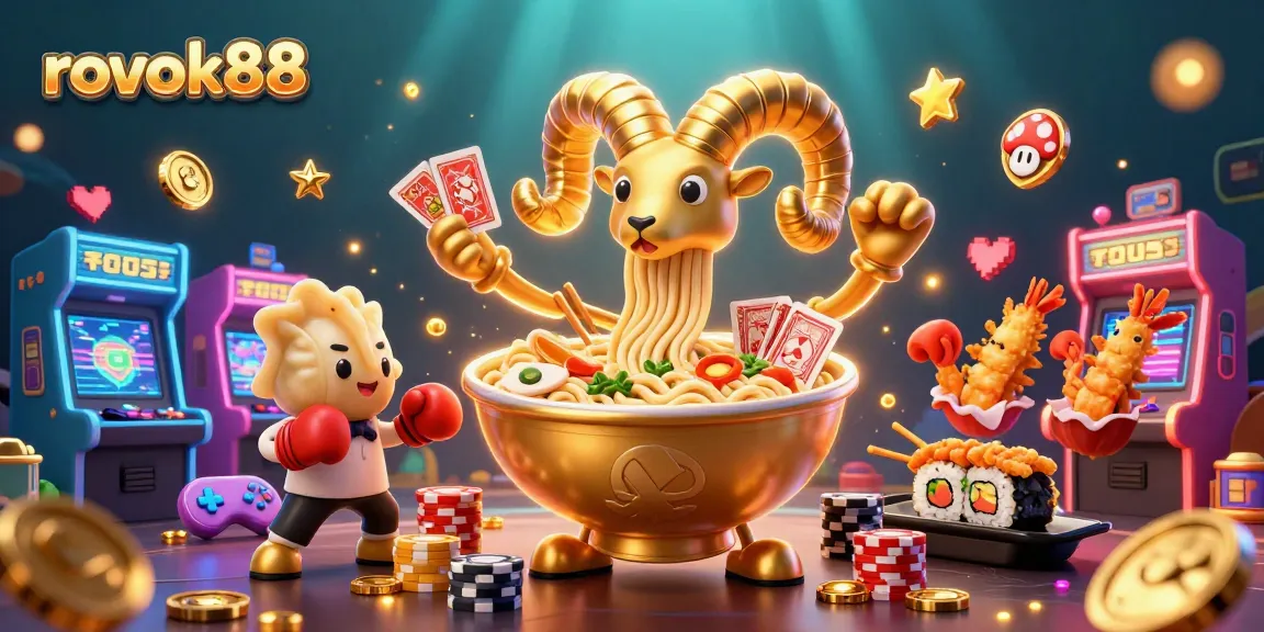 Experience thrilling gaming with rokok88's vibrant casino scene featuring animated characters and elements.