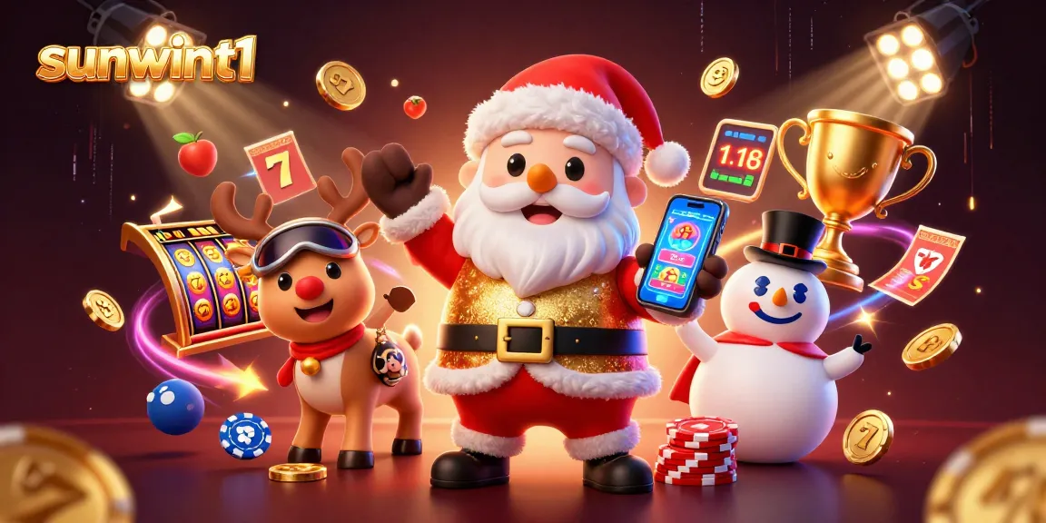 Win big with sunwint1 jackpot slots in this vibrant casino scene featuring animated characters.